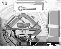 238 Araç bakımı Hasarlı tekerleği tamir etmek için gerekli kriko, alet takımları ve kayış, bagaj bölümünde stepnenin altındaki alet kutusunda bulunur.
