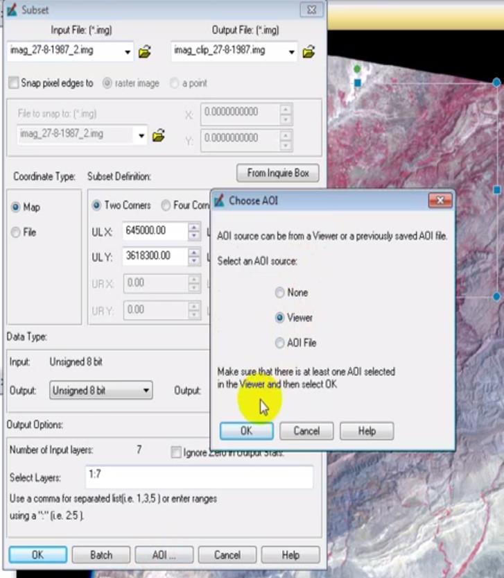 Görüntü kesmek için; input file kısmına kesilecek görüntüyü, output file kısmına da kesildikten sonra oluşacak görüntü adı yazılır.