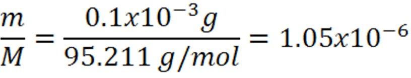 Örnek: 0.001 g lık MgCl 2 örneğinde bulunan toplam iyon sayısı nedir? MgCl 2 :95.211g/mol 1. Yöntem 1 mol 95.211 g ise 1 mol MgCl 2 6.022x10 23 molekül içerir?