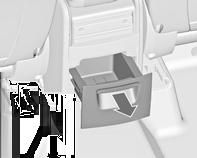 Eşya saklama ve bagaj bölümleri 75 Arka konsol FlexConsole'un arka tarafında bir eşya saklama çekmecesi mevcuttur. Açmak için dışarıya çekin. Dikkat Kül veya diğer yanan nesneler için kullanmayınız.