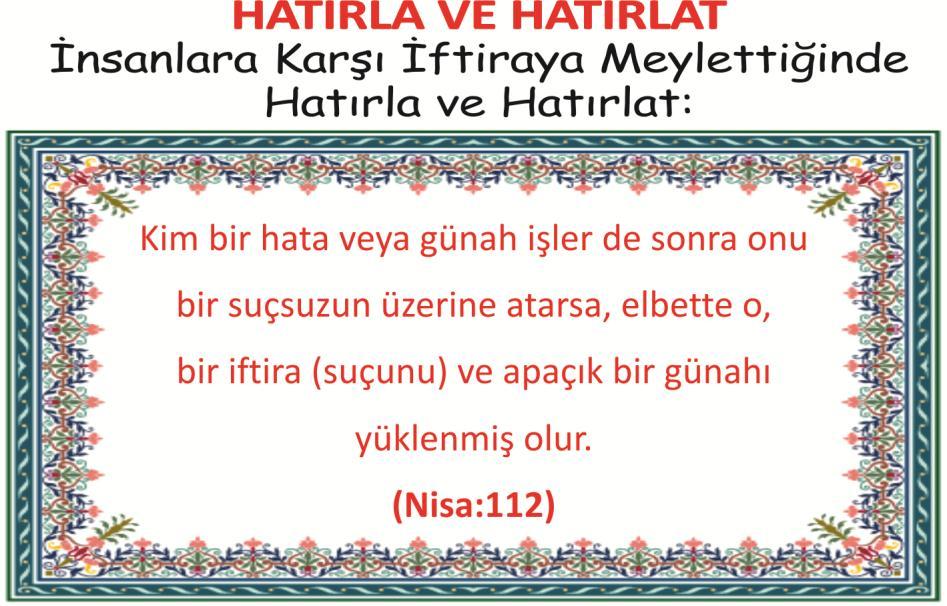 HADİS-İ ŞERİFLERLE HAFTANIN DUASI KUR AN A ÇEKEN YOLLAR 9 Andolsun Biz Kur ân ı düşünüp öğüt alınması için kolaylaştırdık. Düşünüp öğüt alan yok mudur?