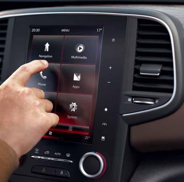 R-LINK 2, sezgisel ve internet bağlantılı multimedya ekranı Renault Talisman sizi büyük ekranlı multimedya deneyimine davet ediyor.