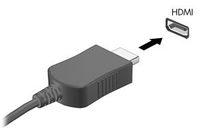HDMI bağlantı noktasını kullanma (yalnızca belirli modellerde) Belirli bilgisayar modelleri HDMI (High Definition Multimedia Interface Yüksek Tanımlı Çoklu Ortam Arabirimi) bağlantı noktası içerir.