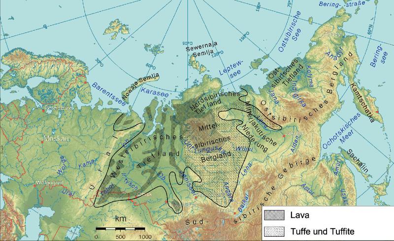 Permiyen Toplu Yokoluşu Nedenleri Sibirya bazaltlarının yayılımı sırasında iklim değişikliği ve oksijen seviyesinin düşüşü (33% ten 14%