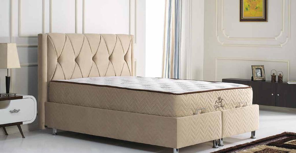 crown leather carmen başlık / carmen yatak / crown baza Özgün kumaş ve renkleri ile yatak odalarınıza yeni bir soluk katan Crown