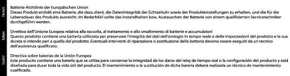 Bölüm 10 EU battery directive Teknik bilgiler