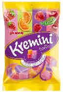 Bonbon KREMINI KARISIK MEYVELI TOFFE POSET 90g ArtNr.: 00534-04 1200 24X1=24 KREMINI TOFFE ERDBEERE 44g ArtNr.