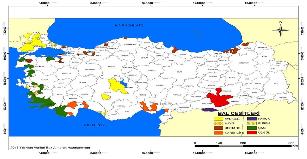 İncelenen Arıcılık İşletmelerinin Bal