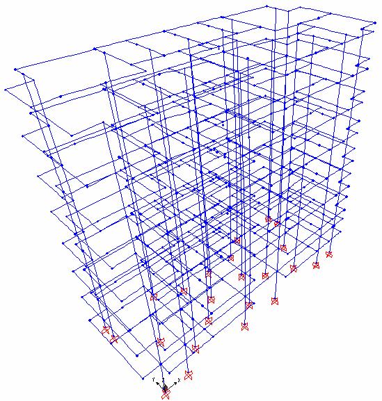 Şekil 4.87: Mevcut Binaya Ait X Doğrultusundaki Doğal Titreşim Periyodu +X yönündeki doğal titreşim periyodu T 1x = 0.70 s. olarak belirlenmiştir. 4.2.3.