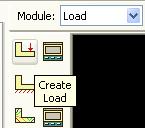 ) Araç kutusu alanından Create Load butonu basılır. Ekrana Create Load diyalog kutusu gelir. 3.