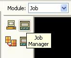 ) Araç kutusu alanından Job Manager butonu basılır.