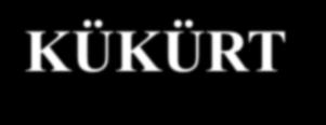 KÜKÜRT (S) Kristalografi: Ortorombik sistemde kristallenir. Kristalleri genellikle dipramidal şeklinde, bazen tabüler, masif, sarkıt, böbreğimsi, kabuk ve toprağımsı şekillerde görülür.