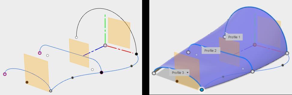 Guide Rail (Kılavuz eğriler) kullanılırsa şekil aşağıdaki gibi olur.