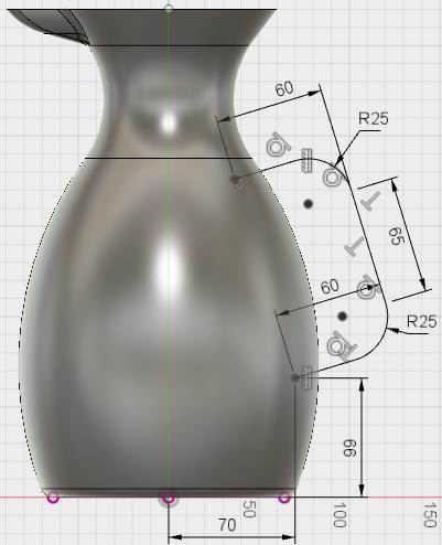 Sap yolunun çizimi, XY Plane düzleminde sketch açarak