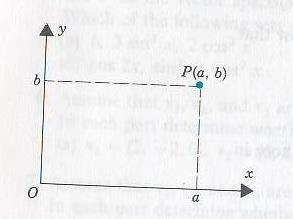 BAZ ve BOYUT:KOORDİNAT SİSTEMİ Düzlemsel analitik geometride, düzlemdeki bir P noktasına ait (a,b) koordinatları, birbirine dik iki koordinat ekseni üzerine P noktasının izdüşüm değerlerini