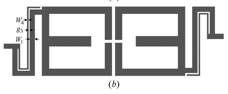 Wu ve Yang tarafından asimetrik basamak empedans rezonatörler kullanılarak dört bantlı bant geçiren filtre tasarlanmıştır (Wu ve Yang 211).