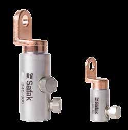 SFK Bimetal Vidalı Alçak Gerilim - Kablo Pabuçları Özellikler Sıkma aletlerine ve vasıflı operatöre gerek yoktur. Sadece lokma anahtar ya da İngiliz anahtarı gereklidir.
