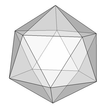 05 Geçici yapı kullanımına adaptasyonu Geometrik uygunluğa sahip Geçici yapı kullanımına adaptasyonu Yirmiyüzlünün alt ve üst tabanlarının eşkenar üçgen olması