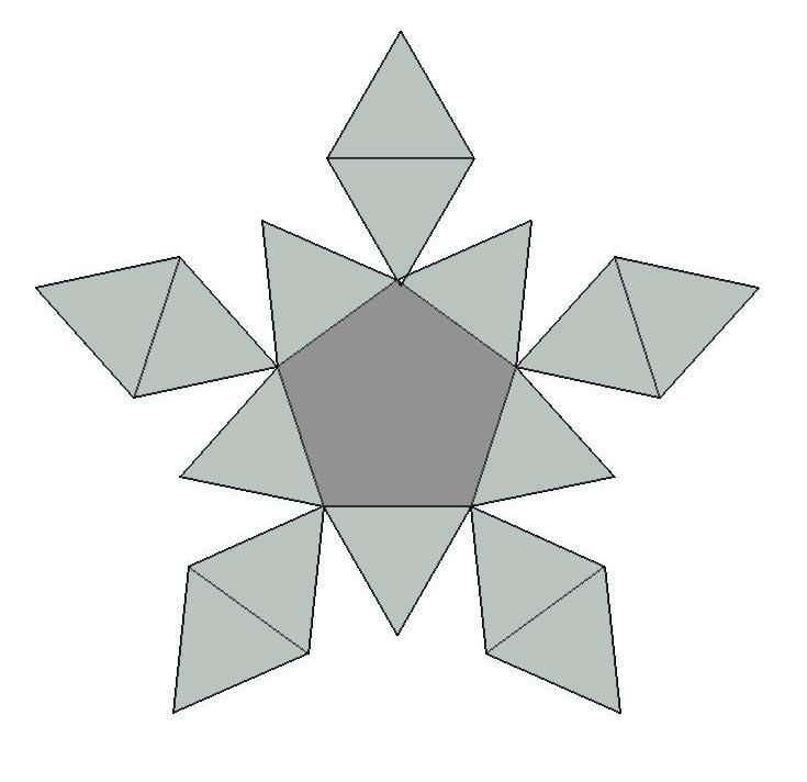 Geçici yapı geometrisini oluşturan eşkenar üçgenin kenar uzunluğu 2,70 m.