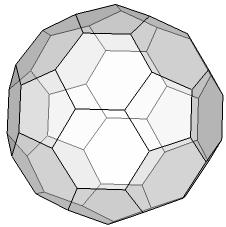 141 Geçici yapı kullanımına adaptasyonu Köşeleri kesilmiş ikosahedron yatay eksende kesilerek yüksekliği azaltılmış bir yapıya dönüştürülebilmektedir (Şekil 4.102)