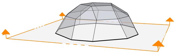 146 Şekil 4.112. Rombikosidodekahedronun yatay eksende kesilerek üst kısmının ayrılması Şekil 4.113.