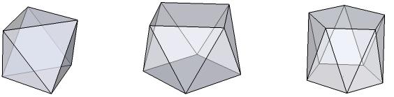 159 Geçici yapı kullanımına adaptasyonu Tabanı üçgen olan dik antiprizma hariç diğer antiprizmalar bir geçici yapı oluşturmak için geometrik özelliklere sahip bulunmaktadır (Şekil 4.136)