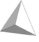 7 Eşkenar üçgenlerin bir tepe noktasında üçer üçer birleşmesiyle dörtyüzlü (tetrahedron) meydana gelir.