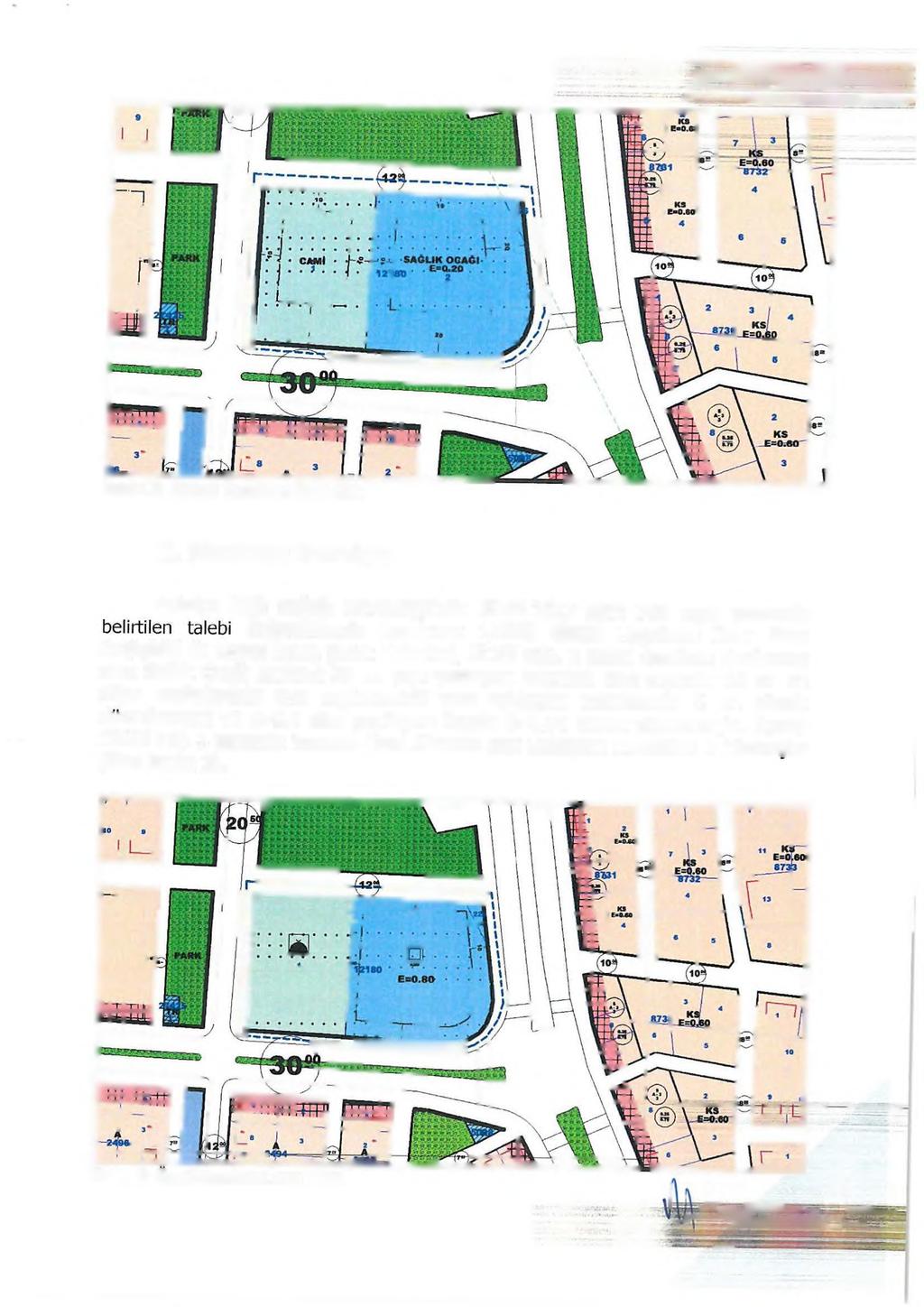 Resim 2: Mevcut Uygulama İmar Planı B. Planlama Kararlan Antalya Halk Sağlığı Müdürlüğü'nün 28.07.