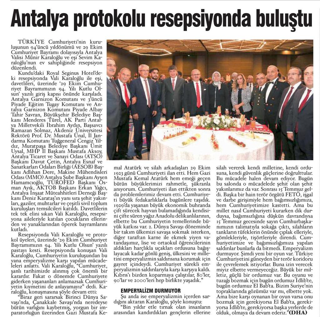 ANTALYA SON Tarih : 31.10.