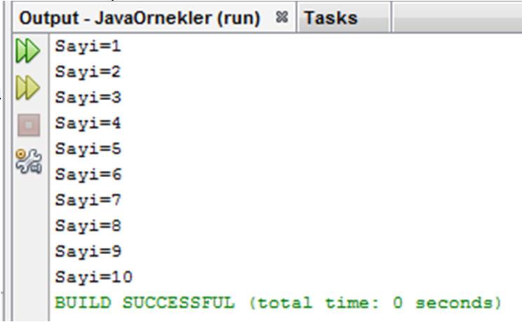 14 Döngü içerisinde kullanılan a tamsayı değişkeni kod içerisinde