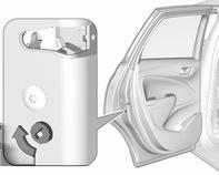 araç aküsü veya uzaktan kumanda/elektronik anahtar pilinin boşalması halinde, sürücü kapısı mekanik anahtarla kilitlenebilir veya kilidi açılabilir.