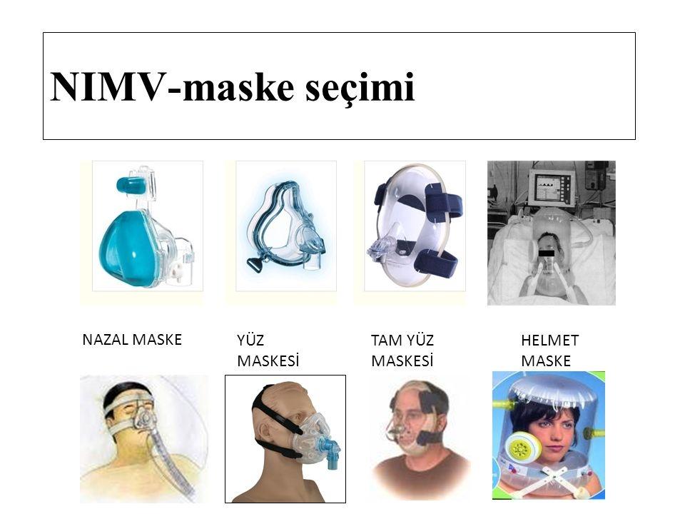 Sayfa No 9 / 16 9.) NON İNVAZİV MEKANİK VENTİLASYON NIMV için uygun hasta hava yollarını koruyabilen bilinci açık klinik tablosu stabil olan ve maskenin uygulanabileceği hastalardır.