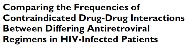 1329 hastada 128 (%9,6) kontrendike ilaç etkileşimi saptanmış %53,9 u ARV ilaçları da kapsıyor Kontrendike