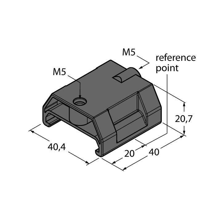 P6-LI-Q25L 6901069 Floating positioning element for Li-Q25L; The nominal distance to the sensor is