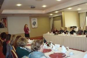 18 Şubat Pazartesi sabahı Uluslararası Kadın Dayanışma Derneğinin düzenlediği etkinliğe katıldık. Dr.