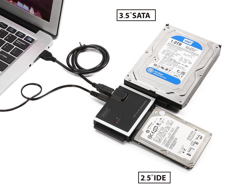 0 - IDE/SATA ADAPTÖRE bağlayın. NOTLAR: Ürünümüz USB 2.