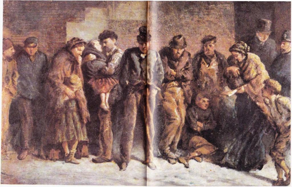 Victoria döneminin yoksulluğunu anlatan, "Evsizler ve Açlar" adlı bu tablo, Luke Fildes tarafından yapılmıştır.