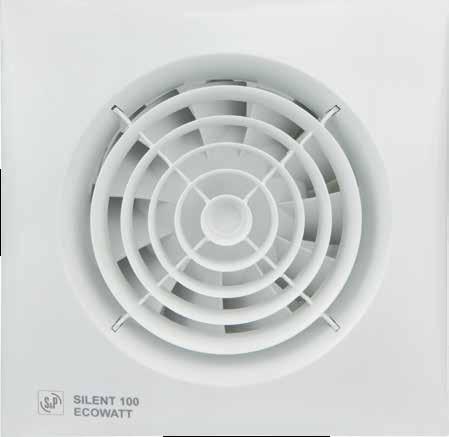 SILENT-1 ECOWATT Serisi 1 mm çapındaki yuvarlak kanallar için yüksek performanslı, düşük güç tüketimli, fırçasız motora sahip 95 m³/h debi değerindeki aksiyel egzoz fanları serisi.