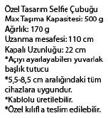 Silikon Selfie Çubuğu