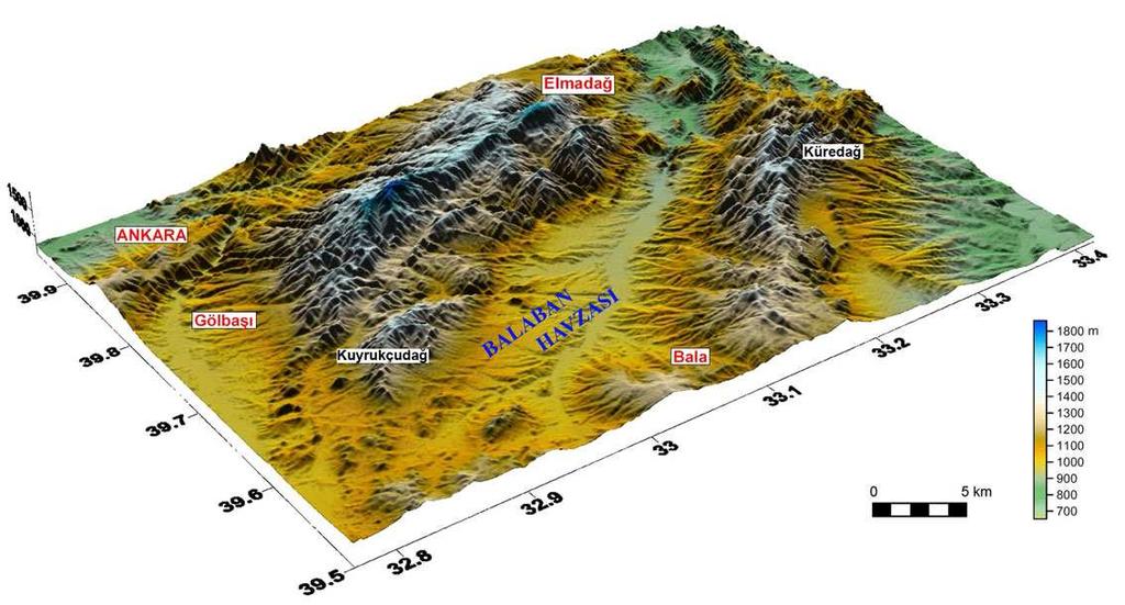 1.2 Bölgesel Jeoloji Çalışma alanı bu tez çalışması sırasında ilk kez Balaban Havzası olarak adlandırılan Neojen havzanın GB kenarını kapsamaktadır.