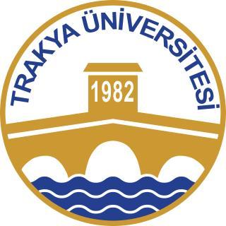 TRAKYA ÜNİVERSİTESİ 2013