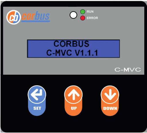 C-MVC O.G. Endüktif Yük Sürücüsünü Devreye Alma Devreye alma Menü Ekranı: Tüm bağlantı kontroller doğrulandıktan sonra cihazınızın 3 faz 380 Volt giriş enerjisini veriniz.
