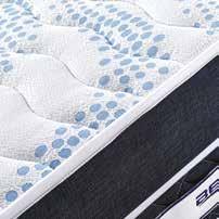 pet bölümün alt bölümünde gizli spacer kumaş yatağın daha iyi hava almasını sağlıyor ve konforunu artırıyor.