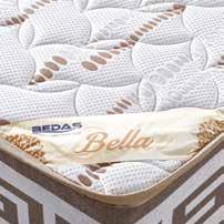 yatağın iç bölümündeki 2,38 mm bonel yayların aralarına yerleştirilen süngerler boyunsırt-bel bölümlerine özel olarak ortopedi sağlamaktadır.