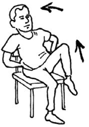 Otururken Yapılacak Egzersizler 1. Kollarınız yanda gövdeniz öne eğik pozisyonda iken nefes alınız ve sırtınız dik olacak şekilde doğrulunuz. 2.