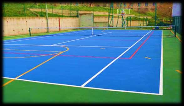 KULLANIM YERLERİ: Acrylic Resurfacer sportmaster 1300 D tenis kort