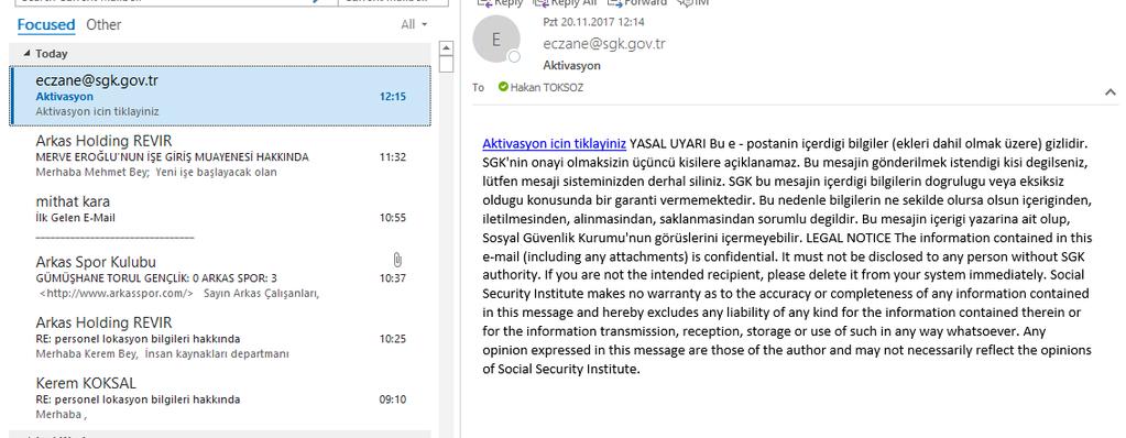 Verdiğiniz mail adresine aktivasyon maili