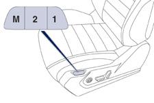 Konfor Sürüş konumlarının hafızaya alınması Bu sistem, sürücü koltuğunun ve dış dikiz aynalarının elektrikli ayarlarını ve aynı zamanda yukarı yansıtma sisteminin ayarlarını dikkate alır.