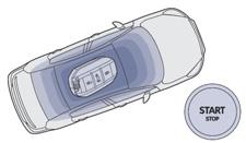 Elektronik anahtar aracın içindeyken, " START/STOP " düğmesine basınız. Motor stop eder ve direksiyon kolonu kilitlenir. Anahtarı kontağa sokunuz.