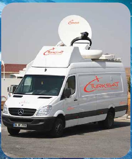 Uydu İşletme Hizmetleri: Uplink ve Teleport: Türksat, sahip olduğu 3 adet Mobil Uydu Yer İstasyonu (MUYİ) aracı ile herhangi bir noktadan TV ve radyo uplink/downlink hizmeti